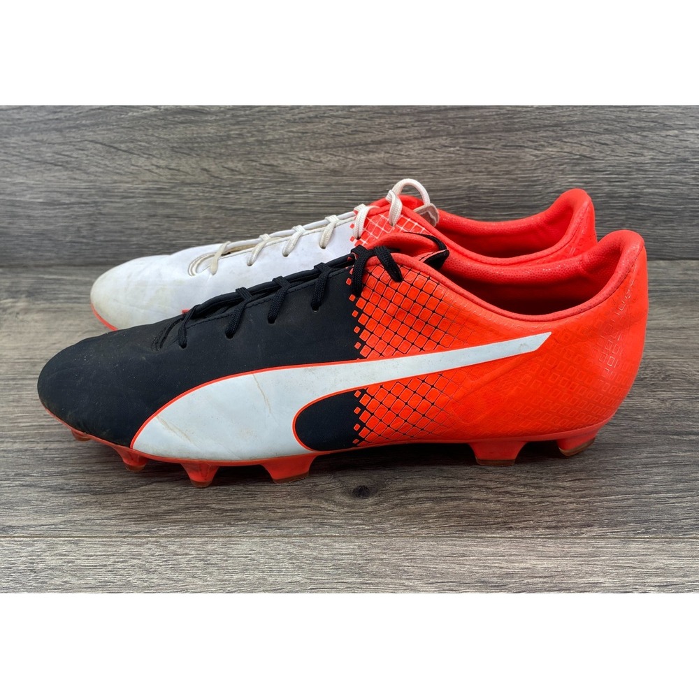 PUMA Evospeed 4.5  FG Firm Ground Soccer Cleats Shoes Men's Size 11.5 Red Black